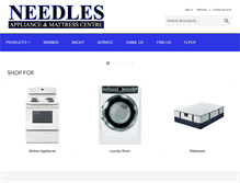 Tablet Screenshot of needlesappliance.com